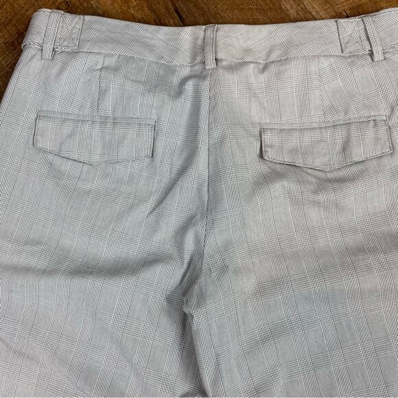 Express Editor Plaid Checked Trousers Pants Gray Size 6 - Picture 4 of 9